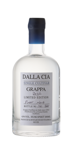 Dalla Cia Wine & Spirit Co (Pty) Ltd Dalla Cia Pinot Noir Single Cultivar Grappa